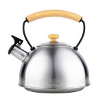 Bouilloire a induction théière sifflet 2, 3l acier inox. retro, poignée en bois, , inox, briebe, wooden ... Bouilloire a induction théière sifflet 2, 3l acier inox. retro, poignée en bois, , inox, briebe, wooden ...