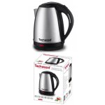 Bouilloire inox 1, 8l grise inox sans fil 1, 8 litre 2200w arre?t automatique inox grise
