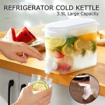 Bouilloire en plastique avec robinet réfrigérateur, théière a fruits, bouteille d'eau potable, distributeur ... Bouilloire en plastique avec robinet réfrigérateur, théière a fruits, bouteille d'eau potable, distributeur ...
