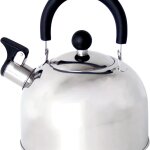 Bouilloire a sifflet en acier inoxydable, 3 litres, adapte a l'induction, avec
