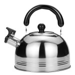 Bouilloire a sifflet en acier inoxydable, pour cuisinire a gaz, bouilloire a th, bouteille d'eau, 2 ...