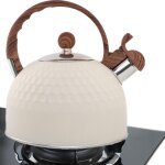 Bouilloire a th en acier inoxydable, thire chauffe - eau instantan avec poigne enveloppe en caoutchouc ...
