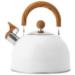 Bouilloire a thé, théière a thé en acier inoxydable 2, 5 l pour le dessus de la cuisinière, avec poignée, ... Bouilloire a thé, théière a thé en acier inoxydable 2, 5 l pour le dessus de la cuisinière, avec poignée, ...