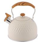 Bouilloire a th, bouilloire a th sifflante de 2, 5 litres, thires pour cuisinire en acier inoxydable ...