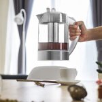 Bouilloire théière electrique 2 en 1 de 1, 7l sans fil 2200w gris Bouilloire théière electrique 2 en 1 de 1, 7l sans fil 2200w gris