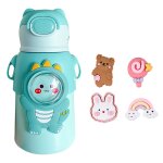 Bouilloire thermique en paille de 520ml, avec bretelles, jolies bouteilles sous vide, anti - poussire, ...