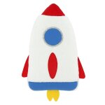 Bouillotte enfant fus�e en fourrure blanche