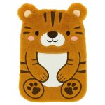 Bouillotte enfant tigre en fourrure douce