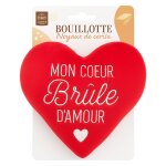 Bouillotte aux noyaux de cerise coeur