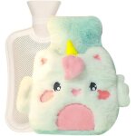 Bouillotte en peluche, bouillotte en peluche de dessin anim�, bouillotte avec couvercle, bouillotte