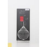 Boule deco papier suspension 30x40cm rouge