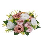 Boules de fleurs artificielles - duoku - lot de 10 - diam�tre 24 cm - compositions florales pour centres ...