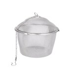Boule a herbes en argent en maille inoxydable réutilisable, 6 tailles, passoire a epices pour thé, bouilloire, ... Boule a herbes en argent en maille inoxydable réutilisable, 6 tailles, passoire a epices pour thé, bouilloire, ...