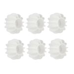 Boule de machine � laver anti - enroulement boule de s�che - linge r�utilisable pack de 6 blanc