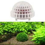 Boule de mousse min�rale naturelle pour aquarium, cristal de crevette rouge pour aquarium