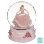 Boule a neige musicale - princesse rose