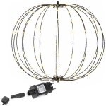 Boule lumineuse led - springos - boule 160 led - blanc chaud - ip44 - d�coration de jardin