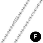 Boule de perles en acier inoxydable, 100 pi�ces, 60cm, 2. 4mm, collier, bijoux a bricoler soi - m�me, ...