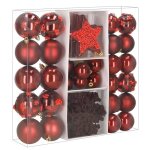 Boules de sapin de no�l, pendentifs, ensemble de 40 pi�ces, d�corations de no�l pour centre de table, ...