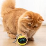 Boule de saut electrique interactive, jouet intelligent, auto - rotatif, color�, led, pour chat