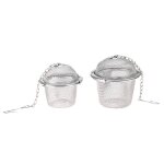 Boule de th en maille en acier inoxydable, seau en acier inoxydable, passoire a caf et a soupe, infuseur ...