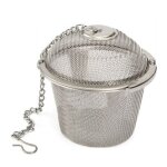 Boule de verrouillage boule a th en maille, boule a herbes, outils de cuisine avec couvercle a chane, ...