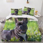 Bouledogue housse de couette x imprim�� d chien animal parure de lit personnes ado fille enfants microfibre ...