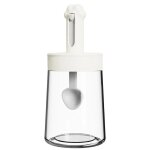 Bouteille d'assaisonnement de 350 ml avec cuillre a griffe de chat pot d'pices scell rutilisable ...