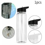Bouteille d'eau de 750ml sans bpa, portable, voyage en plein air, bouilloire transparente, etanche, facile ...