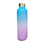 Bouteille d'eau avec couvercle torsad� l�ger de 1000ml, rappel de volume, pichet d'eau en tritan, fournitures ...