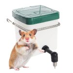 Bouteille d'eau en plastique pour lapin, seau distributeur hamster cage d'alimentation suspendue mamelon ...