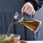 Bouteille d'huile d'olive en verre etanche, huile dgoulinante comestible, soja aiss, vinaigre, pot d'assaison ...