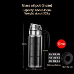 Bouteille d'huile en verre anti - fuite a ouverture et fermeture existent, prcieux, mtre, gravit de ...