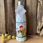 Bouteille isotherme en inox crazy dog lady par alex clark
