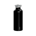 Bouteille isotherme noire avec bouchon d�vissable 50 cl