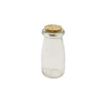 Bouteille de lait bouchon liege transparent