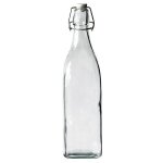 Bouteille a limonade carrée 0. 56l avec bouchon blanc Bouteille a limonade carrée 0. 56l avec bouchon blanc
