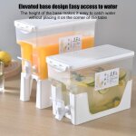 Bouteille de limonade domestique, bouilloire froide de 3, 5 l, rfrigrateur avec robinet, rcipient ...