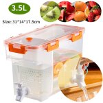 Bouteille de limonade domestique, bouilloire froide de 3, 5 l rfrigrateur avec robinet, rcipient d'eau ...