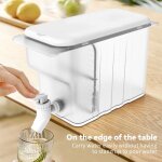 Bouteille de limonade domestique, bouilloire froide avec robinet, r�frig�rateur de 4500ml, r�cipient ...