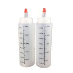 Bouteille portable en plastique de 250ml, 2 pices / ensemble, a presser, avec bouchon anti - fuite, ...