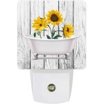 Bouteilles de tournesol jaunes, veilleuses led enfichables du crpuscule a l'aube, pour salon, chambre ...