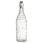 Bouteille en verre a clapet embosse 1l