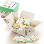 Box of 40 milk and black chocolates - gift box for saying thank you - 100% pure cocoa butter - made in ... Box of 40 milk and black chocolates - gift box for saying thank you - 100% pure cocoa butter - made in ...
