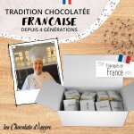 Box of 70 dark chocolate squares 70% for tasting or giving 100% pure cocoa butter - made in france - ... Box of 70 dark chocolate squares 70% for tasting or giving 100% pure cocoa butter - made in france - ...