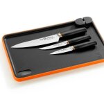 Bra efficient coffret de 3 couteaux efficient avec planche a d�couper