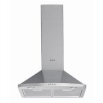 Brandt ad1046x hotte murale encastrable 60 cm 600m / h inox [classe nergtique d]