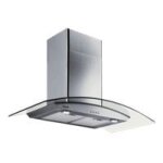 Brandt ad1070x - hotte - hotte dcorative - largeur : 90 cm - profondeur : 50 cm - evacuation & recyclage ...