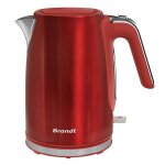 Brandt - bouilloire 1, 7l 2200w corps inox rouge bo1703r