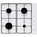 Brandt bpe6410w - table de cuisson au gaz - 4 plaques de cuisson - niche - largeur : 56 cm - profondeur ...